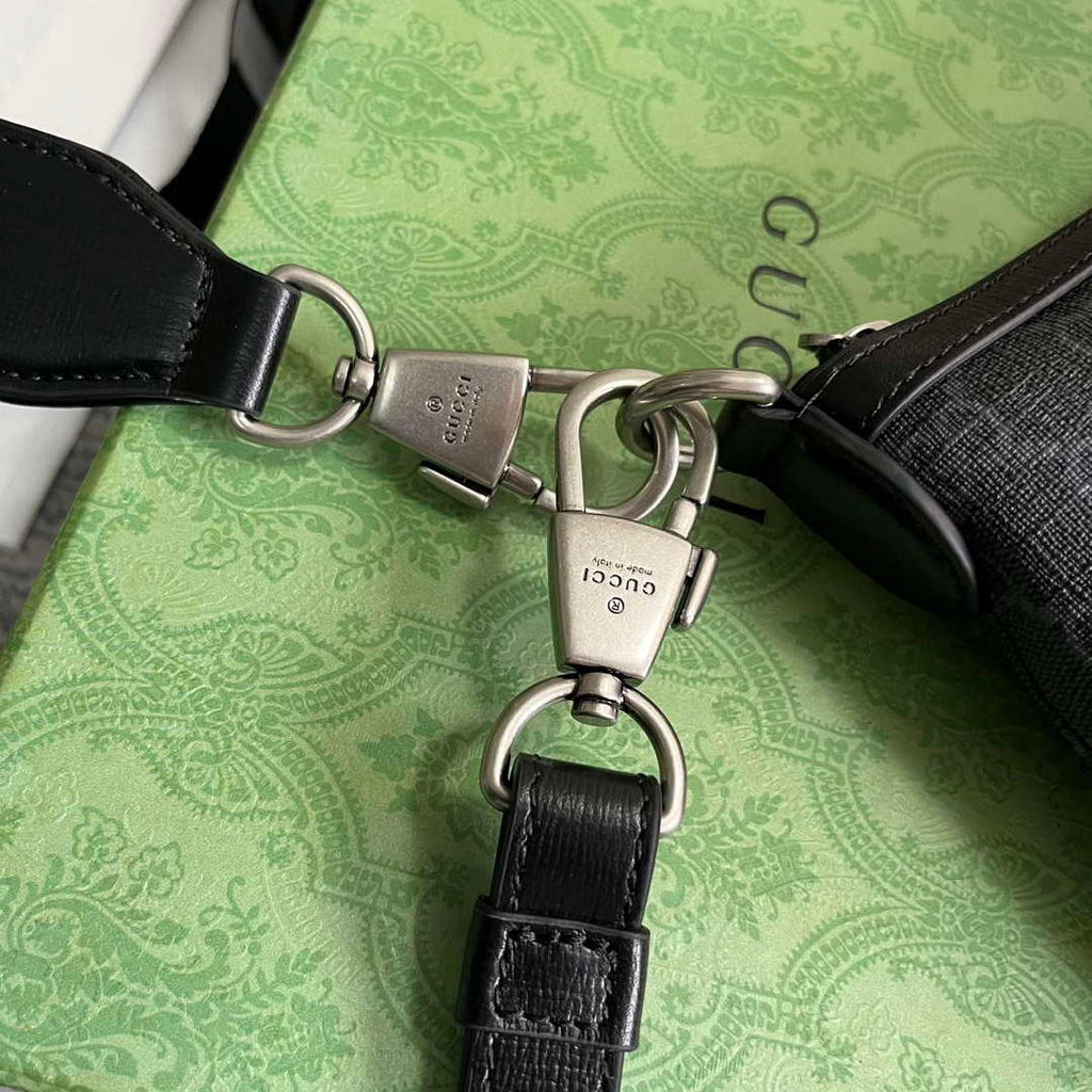 Gucci 726833 Messenger Bag With Interlocking G Black