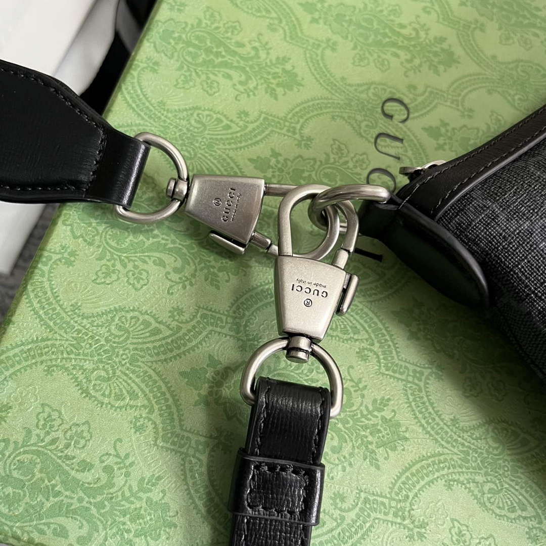 Gucci 726833 Messenger Bag With Interlocking G Black