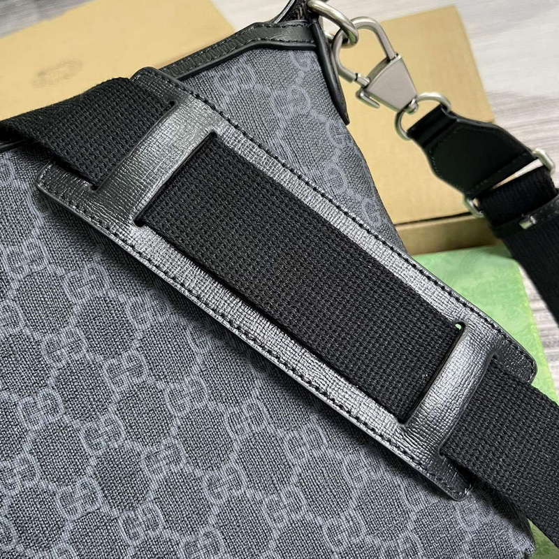 Gucci 726833 Messenger Bag With Interlocking G Black
