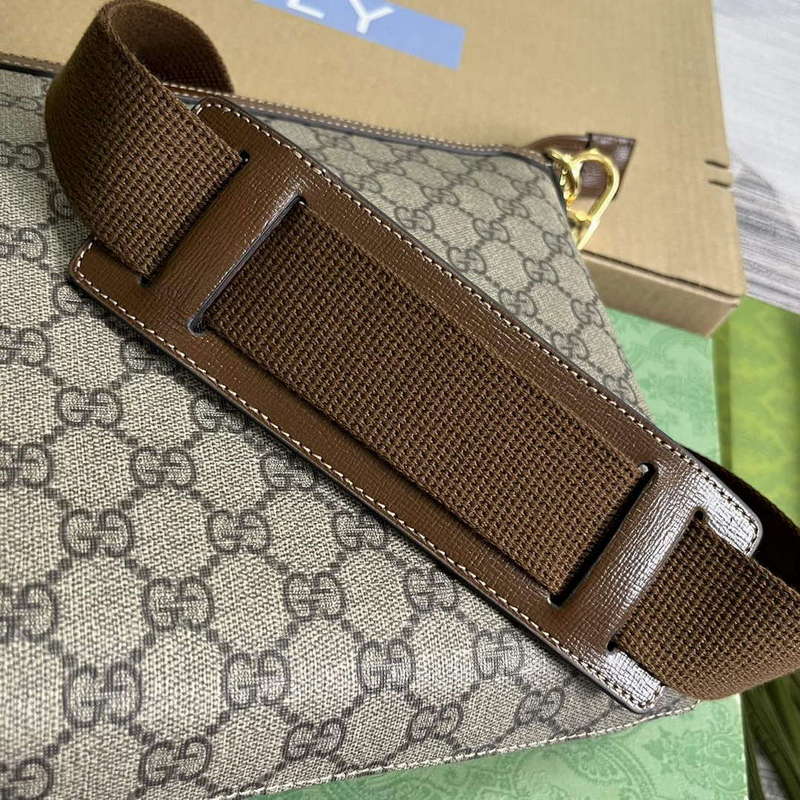 Gucci 726833 Messenger Bag With Interlocking G Brown - Default Title - View 8