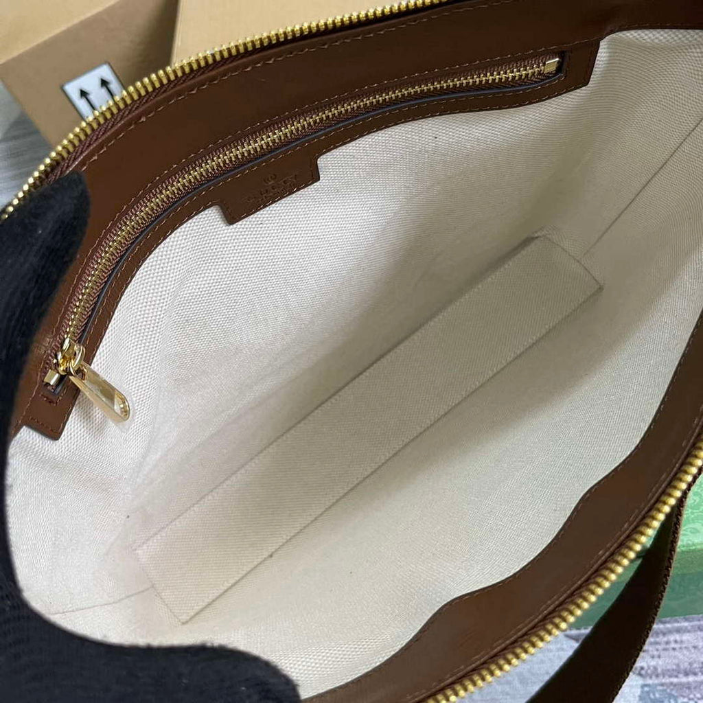 Gucci 726833 Messenger Bag With Interlocking G Brown