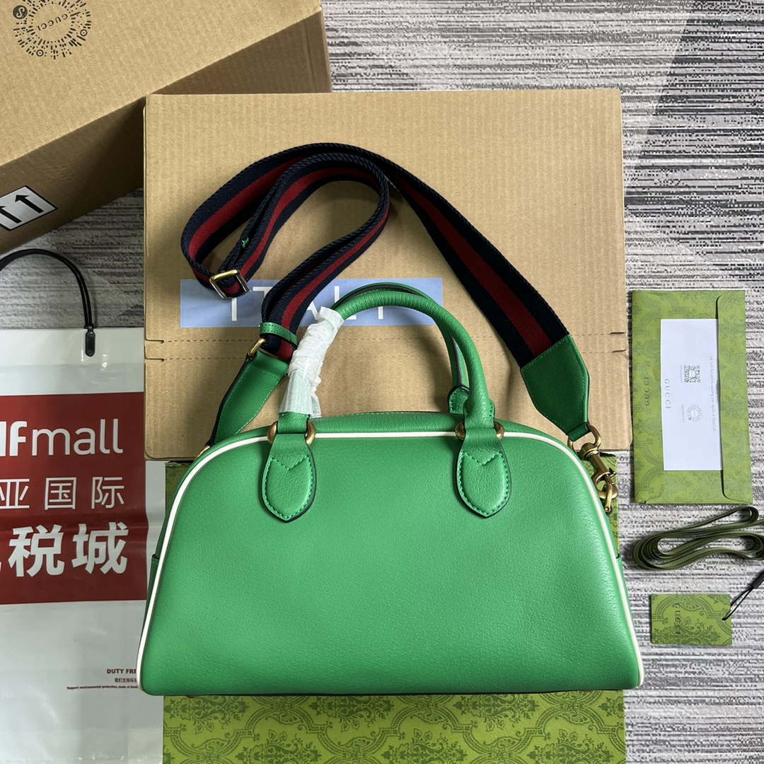 Gucci 727558 Adidas X Gucci Medium Duffle Bag Green - Default Title - View 2
