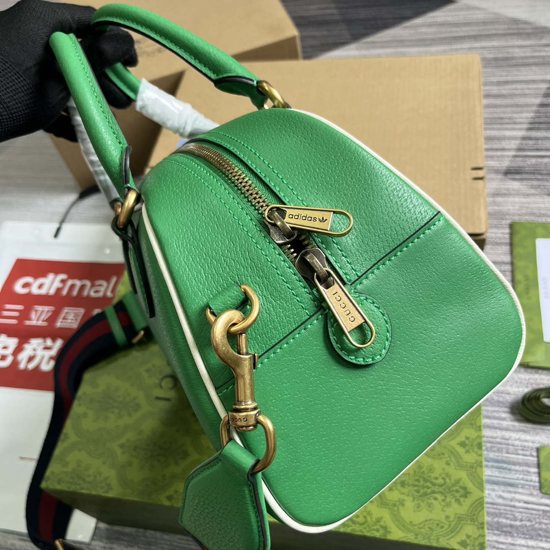 Gucci 727558 Adidas X Gucci Medium Duffle Bag Green - Default Title - View 3