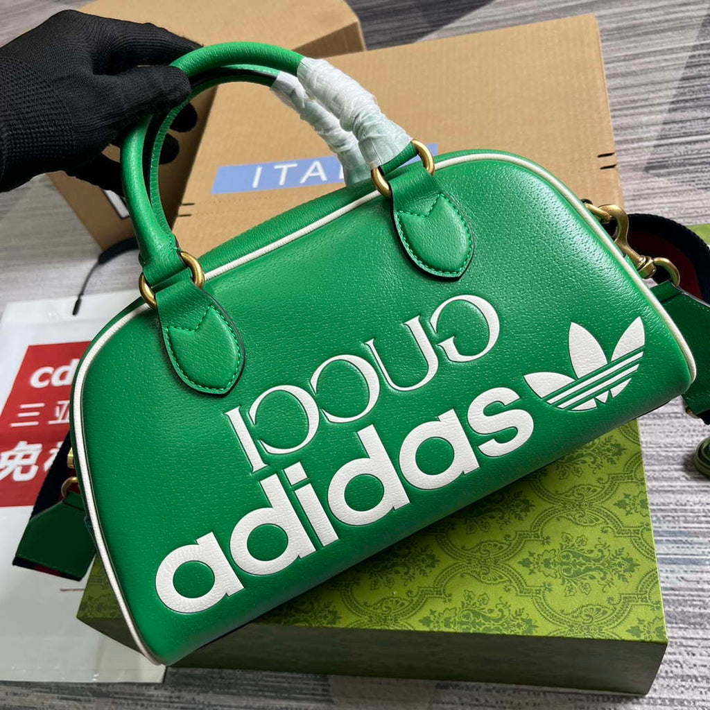 Gucci 727558 Adidas X Gucci Medium Duffle Bag Green