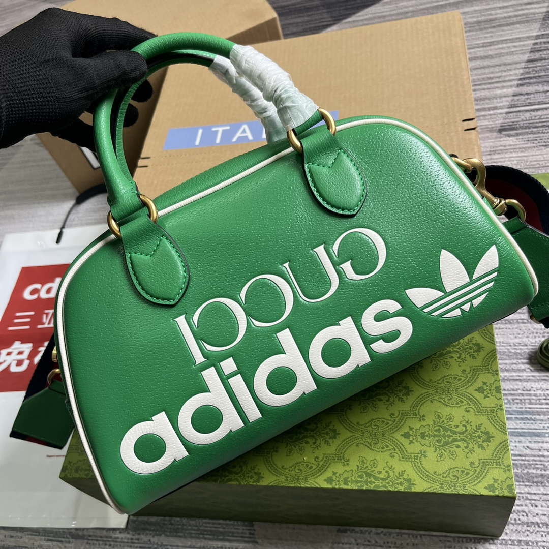 Gucci 727558 Adidas X Gucci Medium Duffle Bag Green - Default Title - View 4