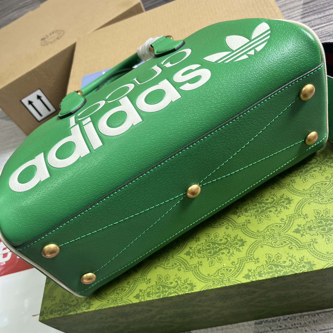 Gucci 727558 Adidas X Gucci Medium Duffle Bag Green - Default Title - View 6