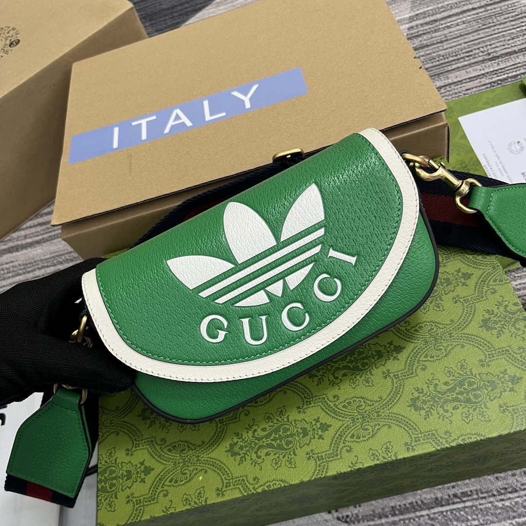 Gucci 727791 Adidas X Gucci Mini Bag Green - Default Title - View 4