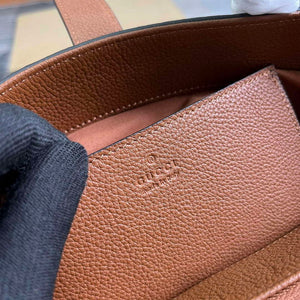 Gucci 727810 Jackie 1961 Small Natural Grain Tote Bag Brown - Default Title - View 9