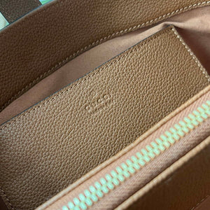Gucci 727810 Jackie 1961 small natural grain tote in brown leather - Default Title - View 8