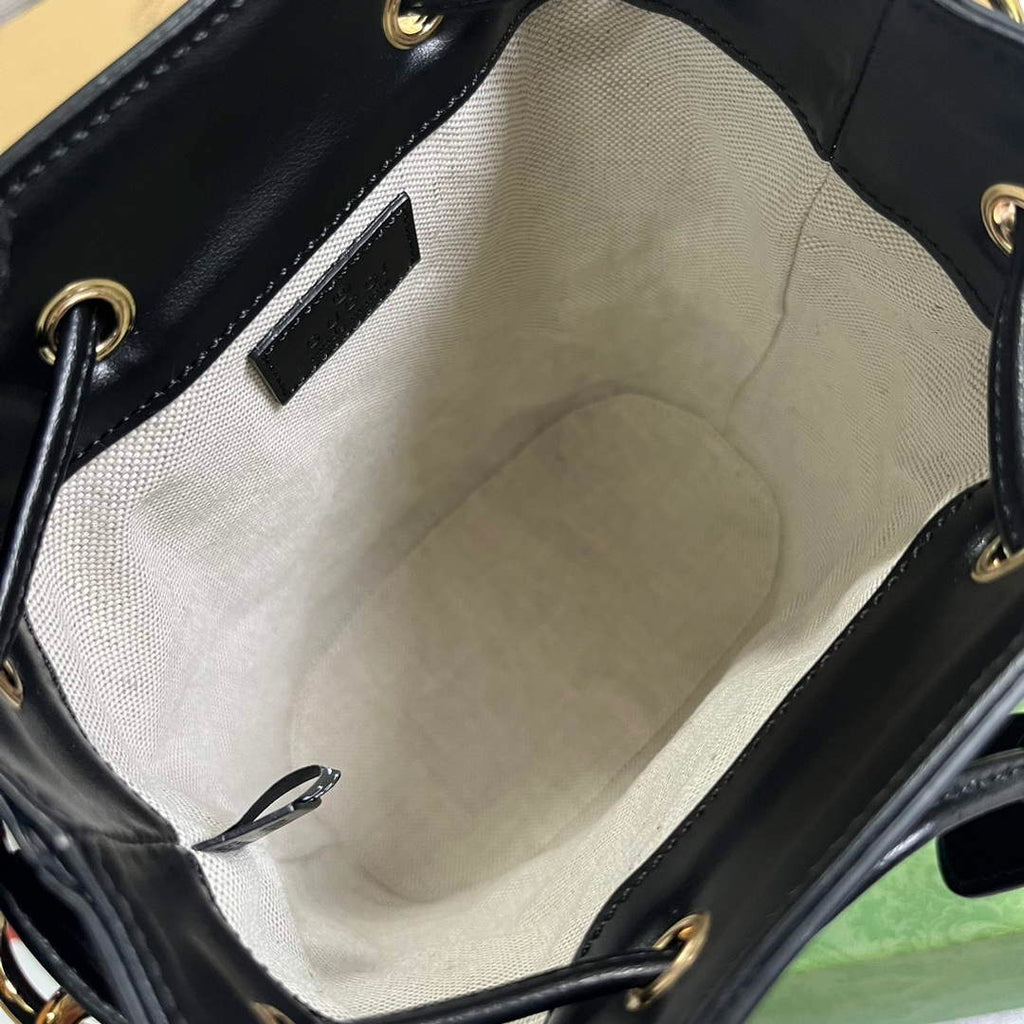 Gucci 728231 GG Matelass¨¦ Bucket Bag Black