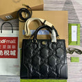 Gucci 728236 GG Matelass¨¦ Tote Black