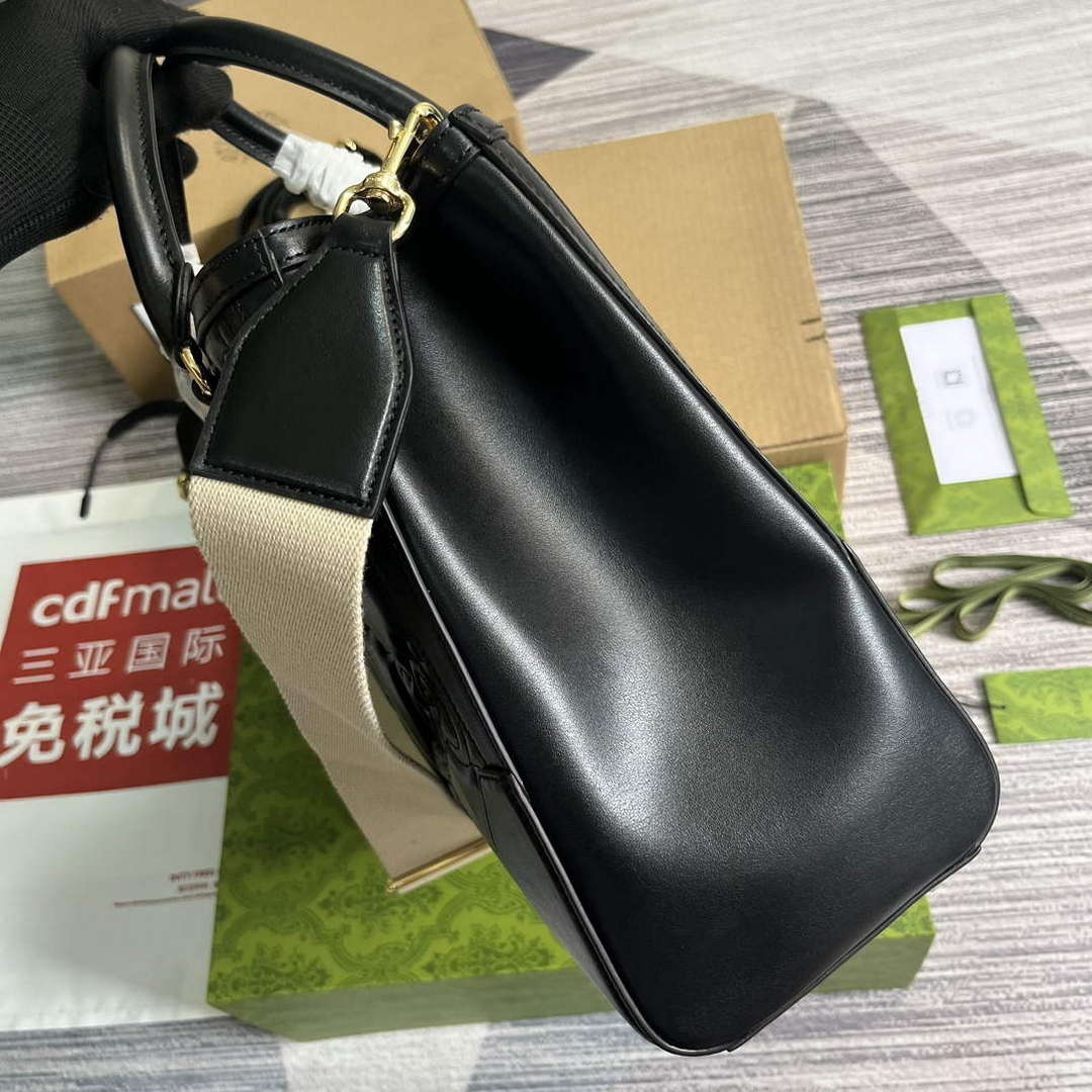 Gucci 728236 GG Matelass¨¦ Tote Black