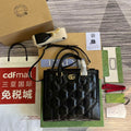Gucci 728309 GG Matelass¨¦ Mini Top Handle Bag Black