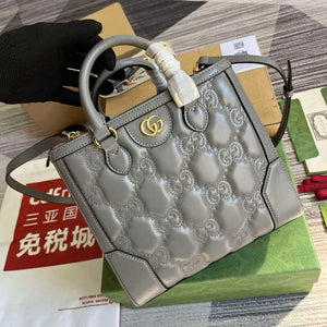 Gucci 728309 GG Matelass¨¦ Mini Top Handle Bag Grey - Default Title - View 4