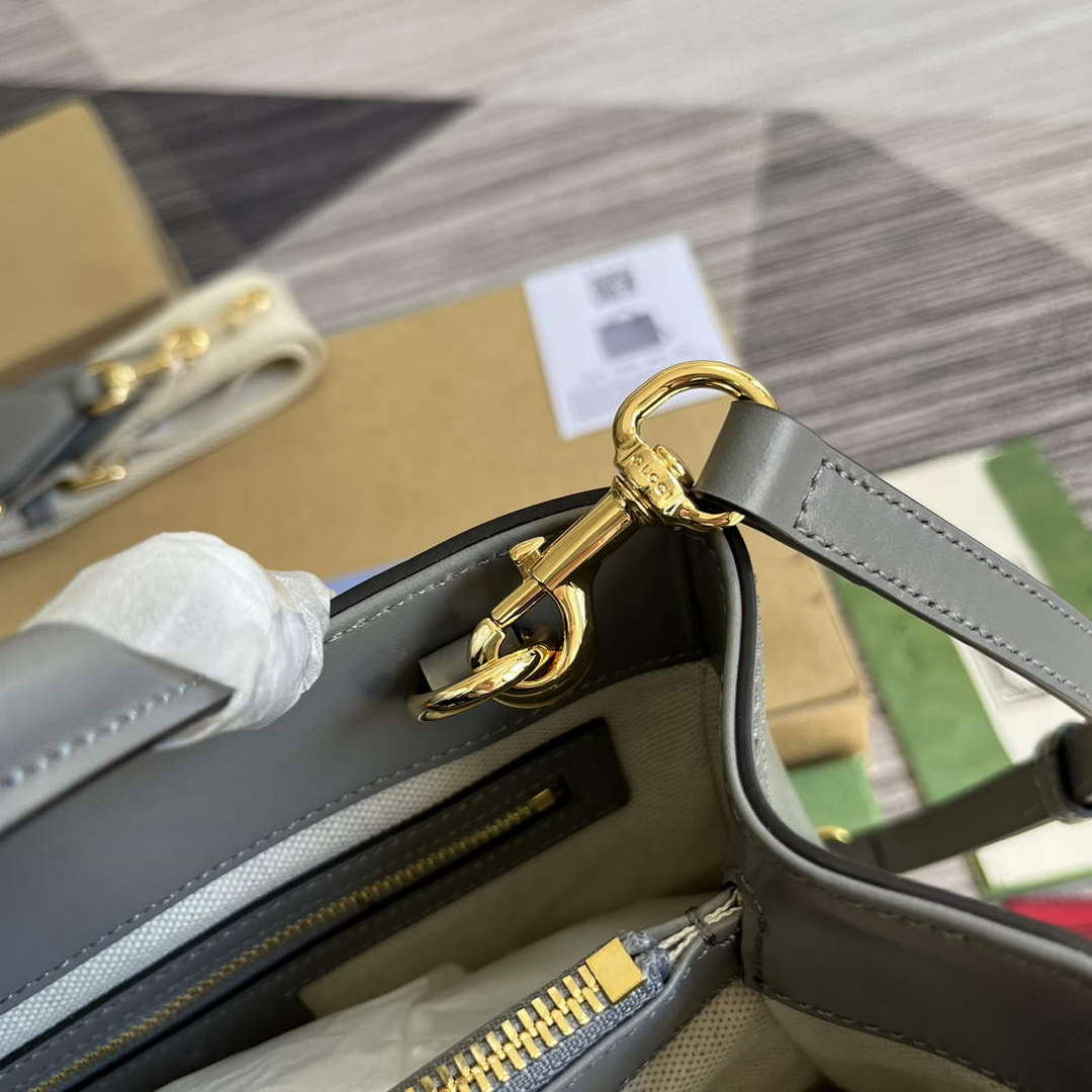 Gucci 728309 GG Matelass¨¦ Mini Top Handle Bag Grey
