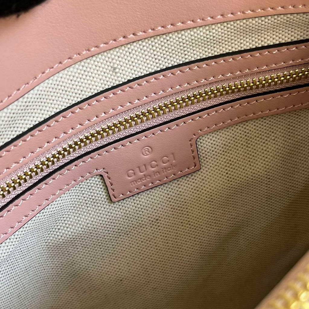 Gucci 728309 GG Matelass¨¦ Mini Top Handle Bag Pink