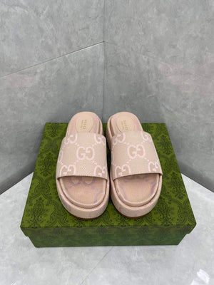 Gucci 730043 Women's jumbo GG platform slide sandal G82366 - 35 - View 5