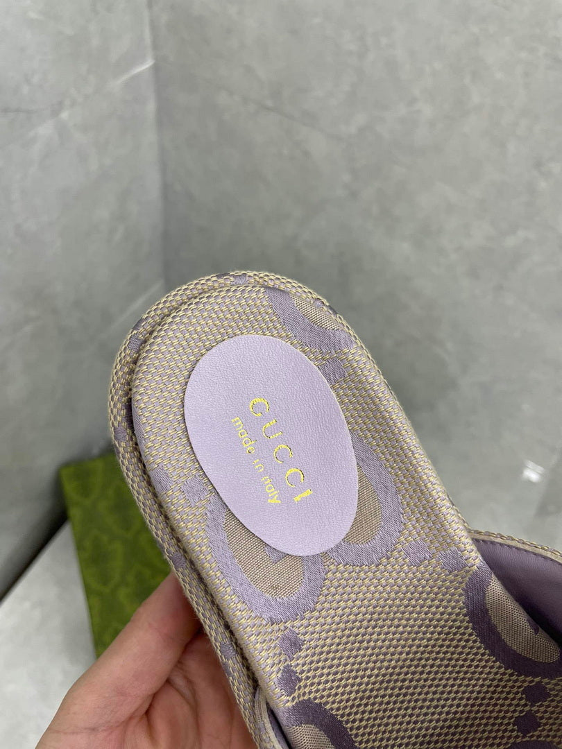 Gucci 730043 Women's jumbo GG platform slide sandal G82367 - 35 - View 8