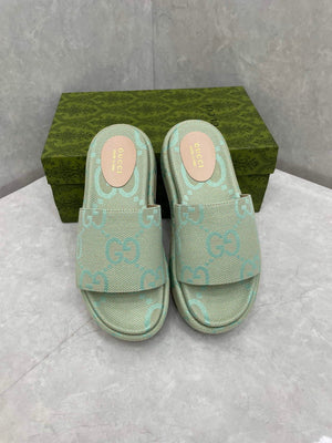 Gucci 730043 Women's jumbo GG platform slide sandal G82368 - 35 - View 4