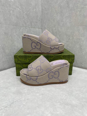 Gucci 730047 Women's jumbo GG platform slide sandal G82363 - 35 - View 2