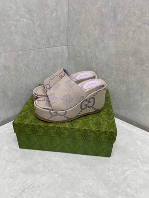 Gucci 730047 Women's jumbo GG platform slide sandal G82363 - 35 - View 4