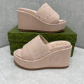 Gucci 730047 Women's jumbo GG platform slide sandal G82364 - 35 - View 1