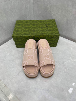 Gucci 730047 Women's jumbo GG platform slide sandal G82364 - 35 - View 5