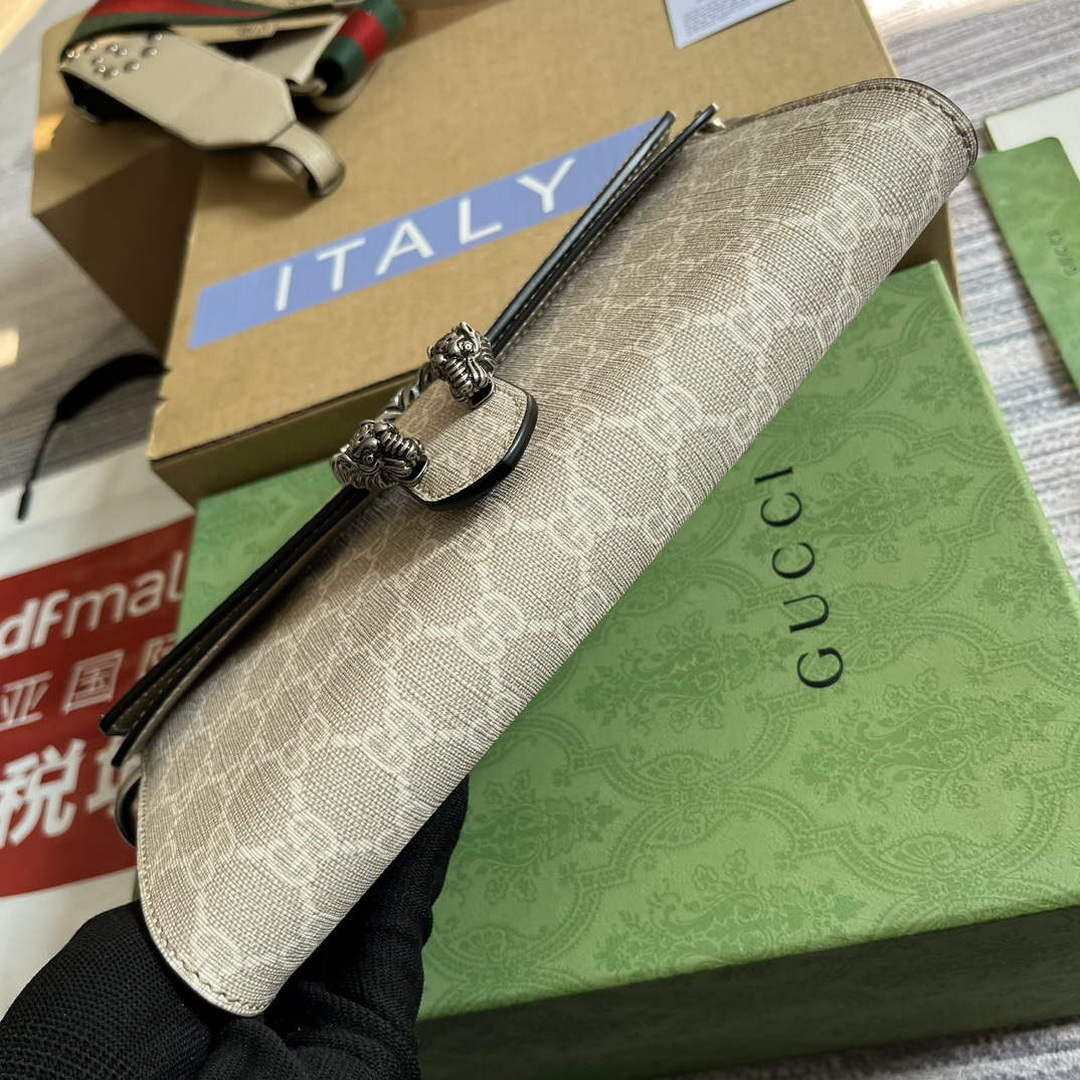 Gucci 731782 Dionysus small shoulder bag Beige