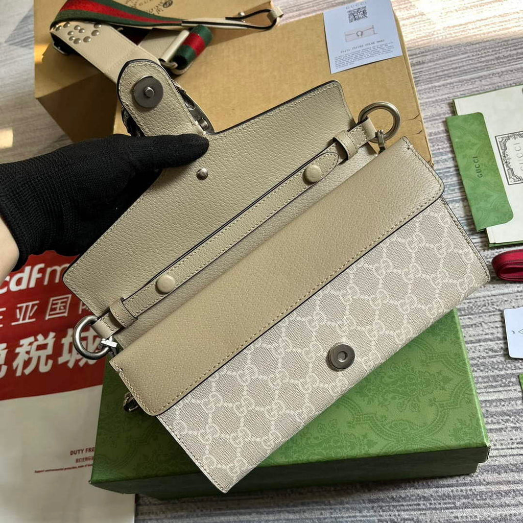 Gucci 731782 Dionysus small shoulder bag Beige