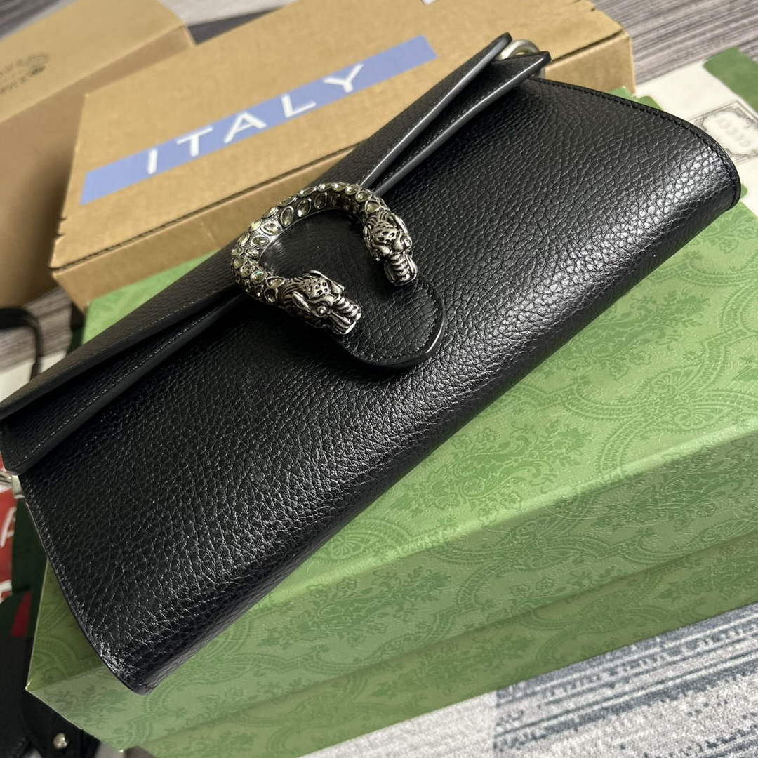 Gucci 731782 Dionysus small shoulder bag Black