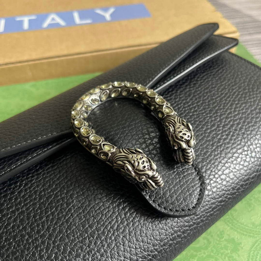Gucci 731782 Dionysus small shoulder bag Black
