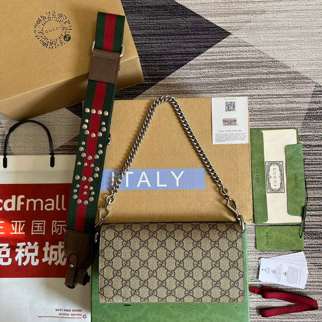 Gucci 731782 Dionysus small shoulder bag Brown