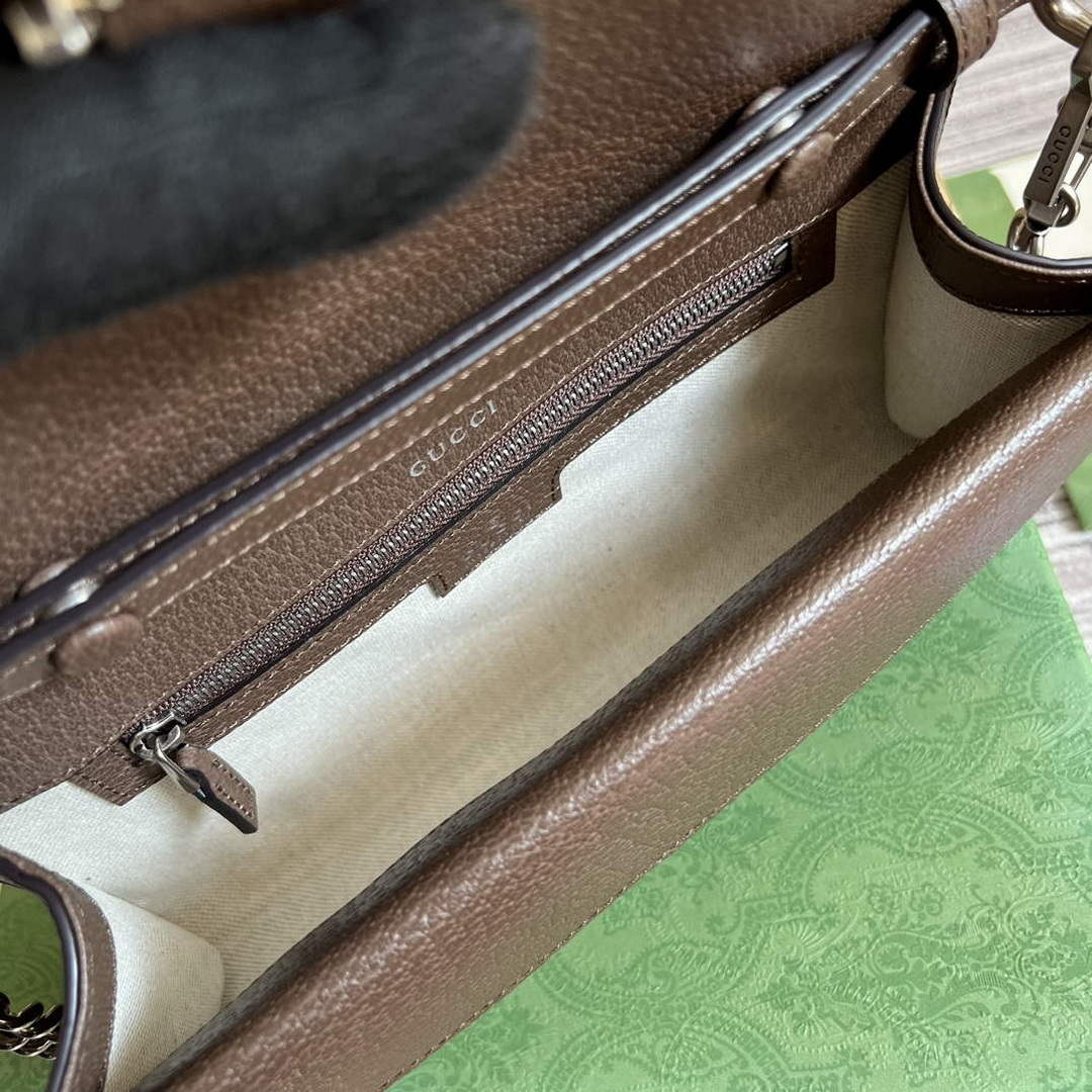 Gucci 731782 Dionysus small shoulder bag Brown - Default Title - View 8
