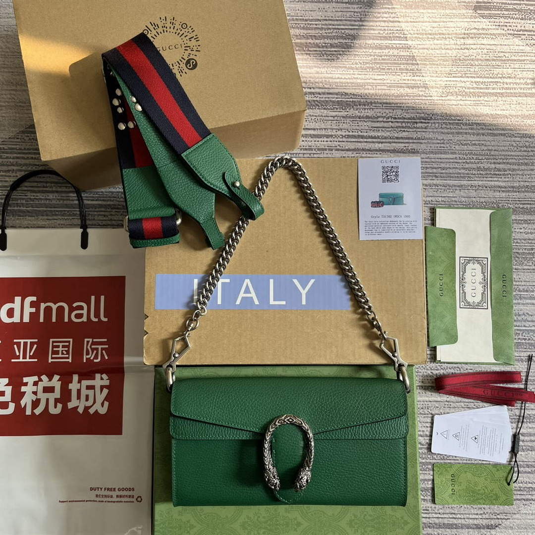 Gucci 731782 Dionysus small shoulder bag Green - Default Title - View 2