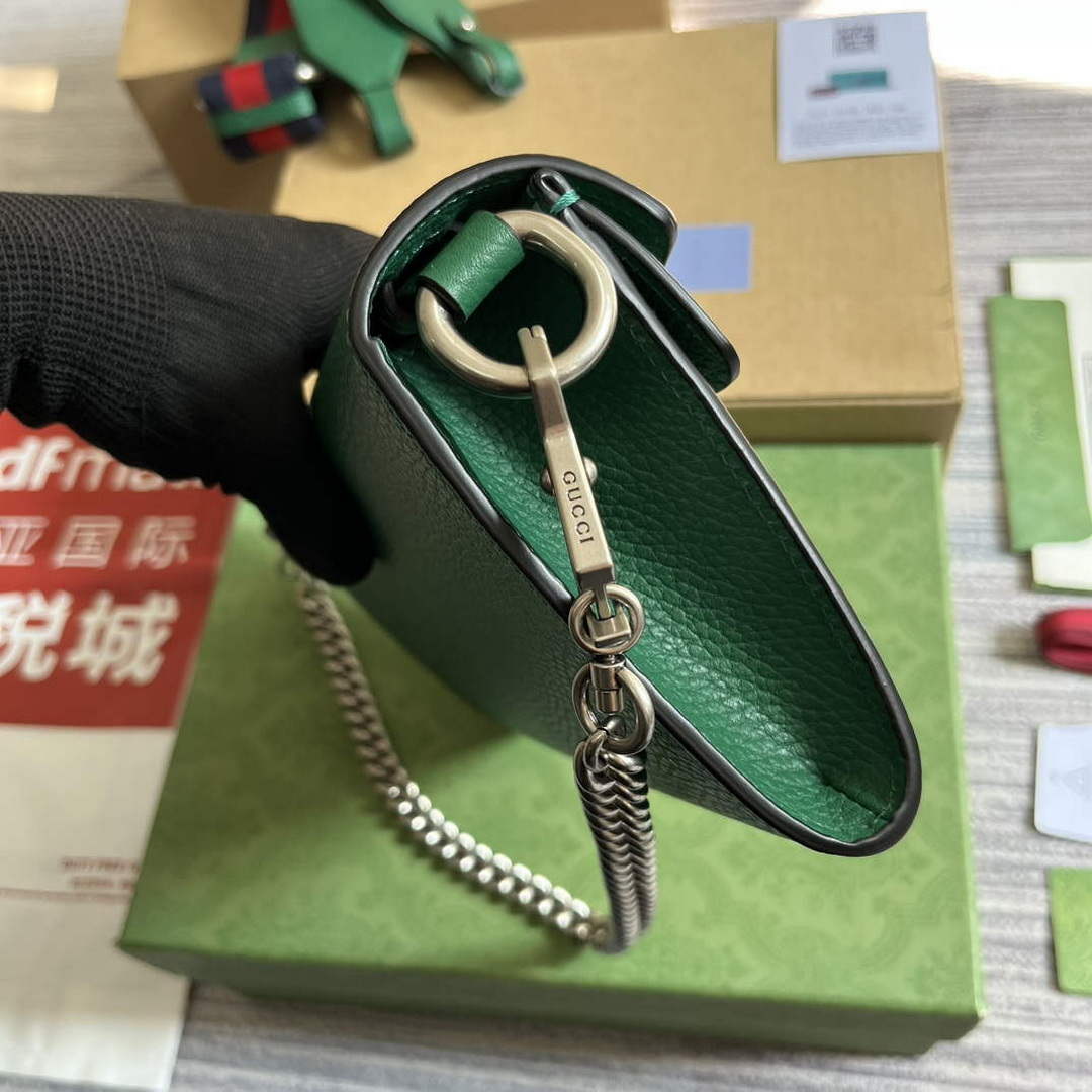 Gucci 731782 Dionysus small shoulder bag Green