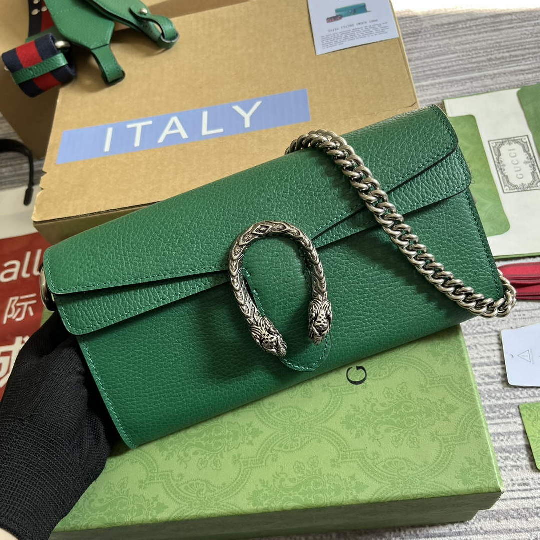 Gucci 731782 Dionysus small shoulder bag Green - Default Title - View 1