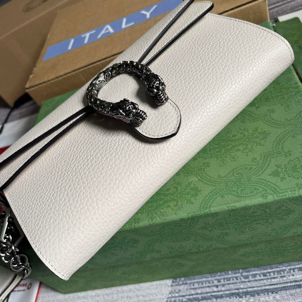 Gucci 731782 Dionysus small shoulder bag White