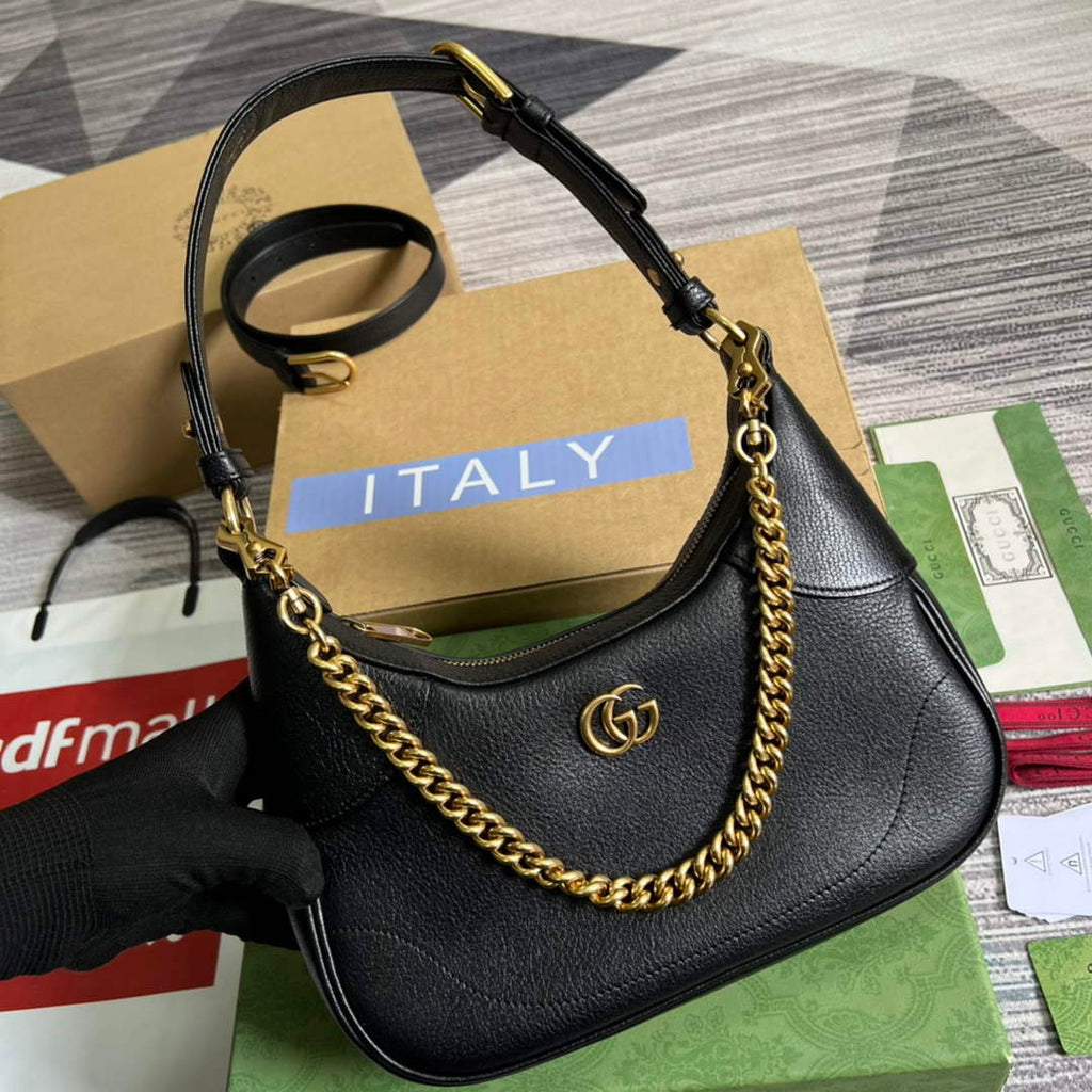 Gucci 731817 Aphrodite Small Shoulder Bag Black
