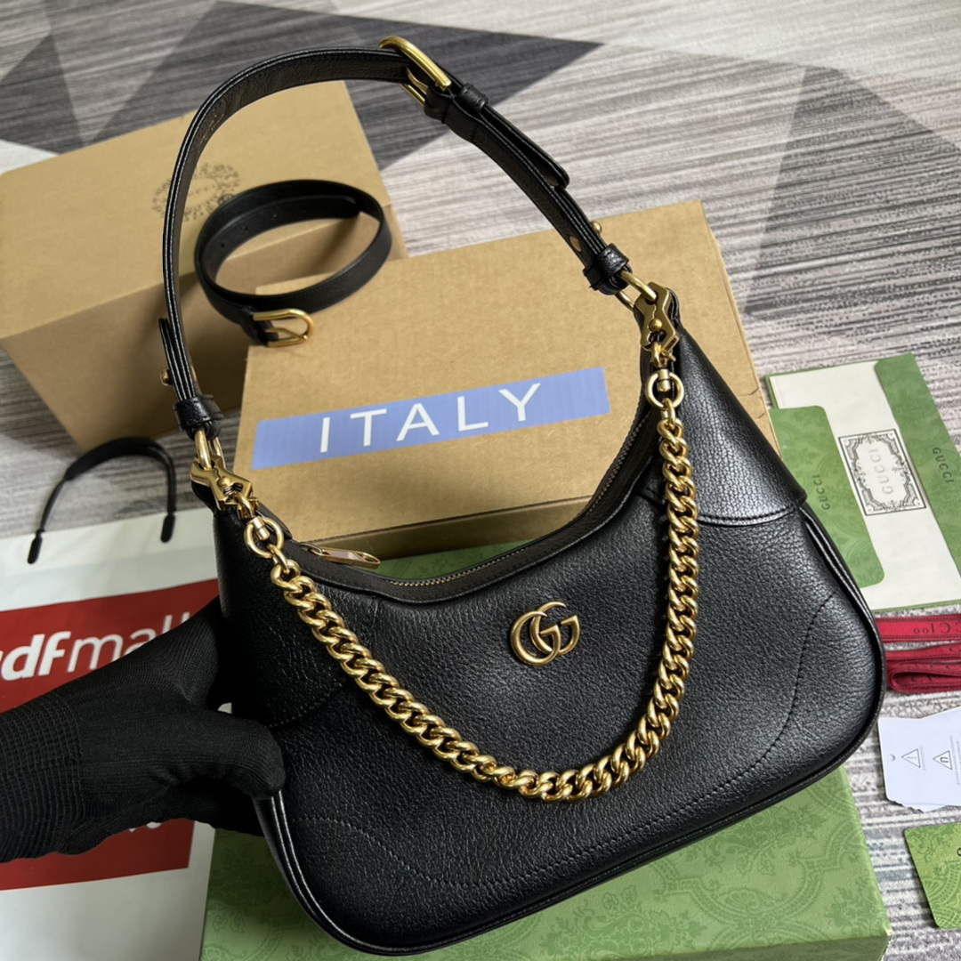 Gucci 731817 Aphrodite Small Shoulder Bag Black - Default Title - View 4