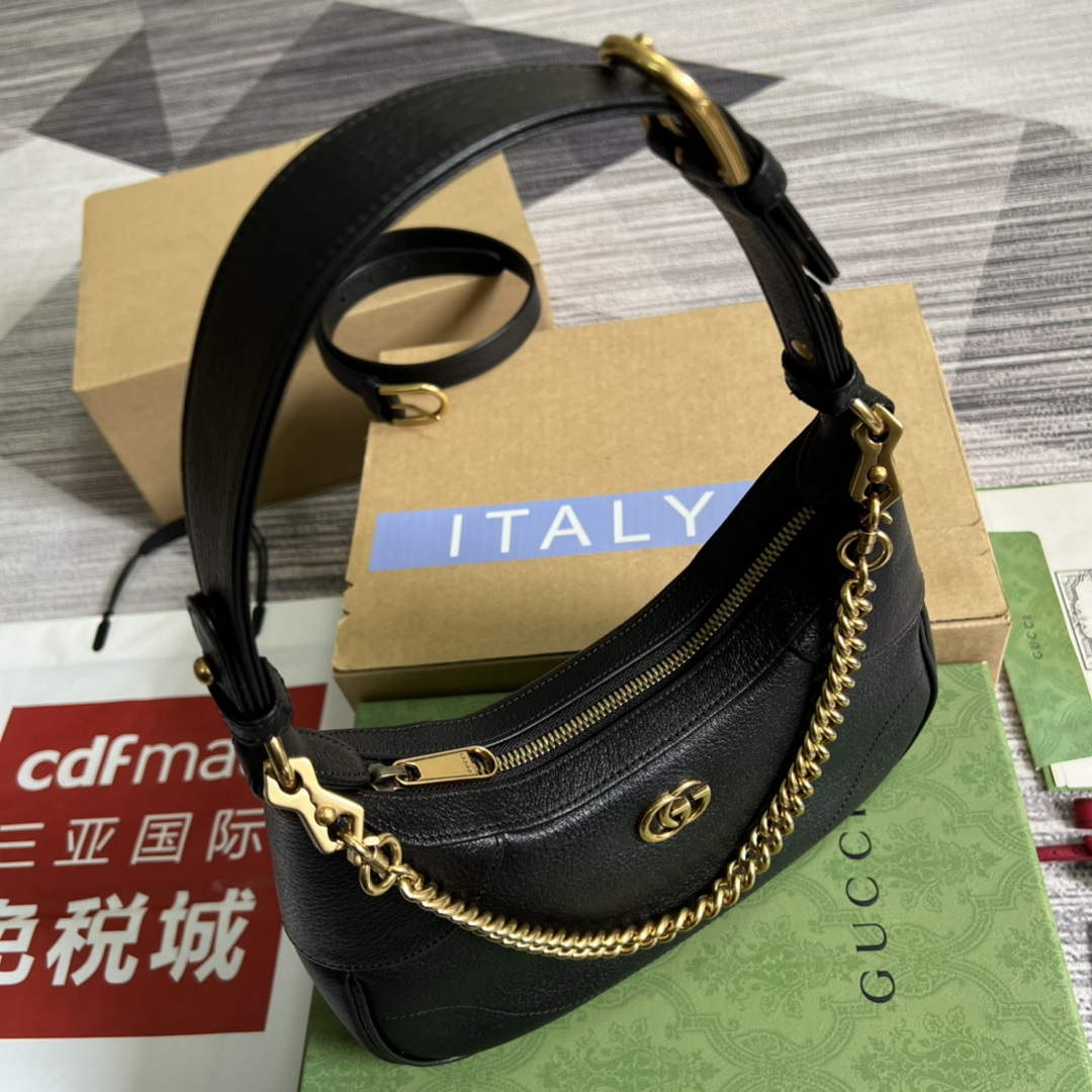 Gucci 731817 Aphrodite Small Shoulder Bag Black