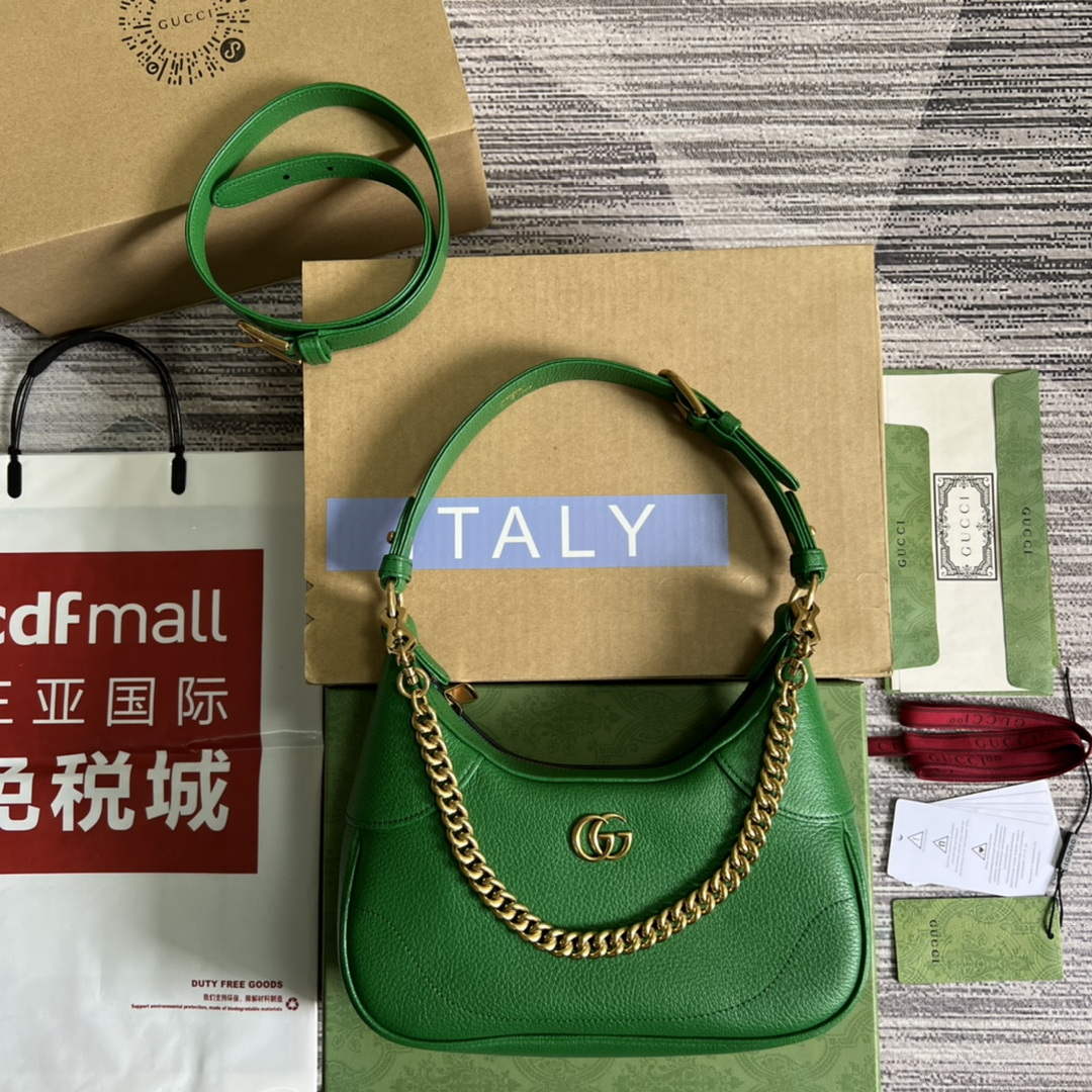 Gucci 731817 Aphrodite Small Shoulder Bag Green - Default Title - View 1