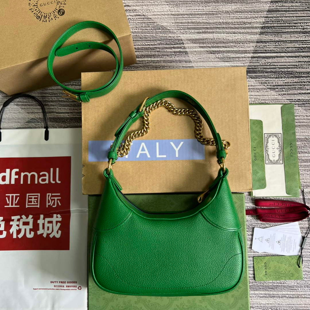 Gucci 731817 Aphrodite Small Shoulder Bag Green