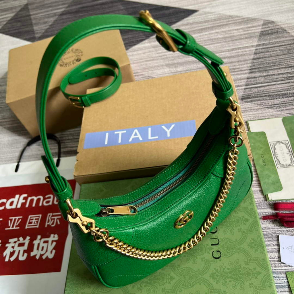 Gucci 731817 Aphrodite Small Shoulder Bag Green