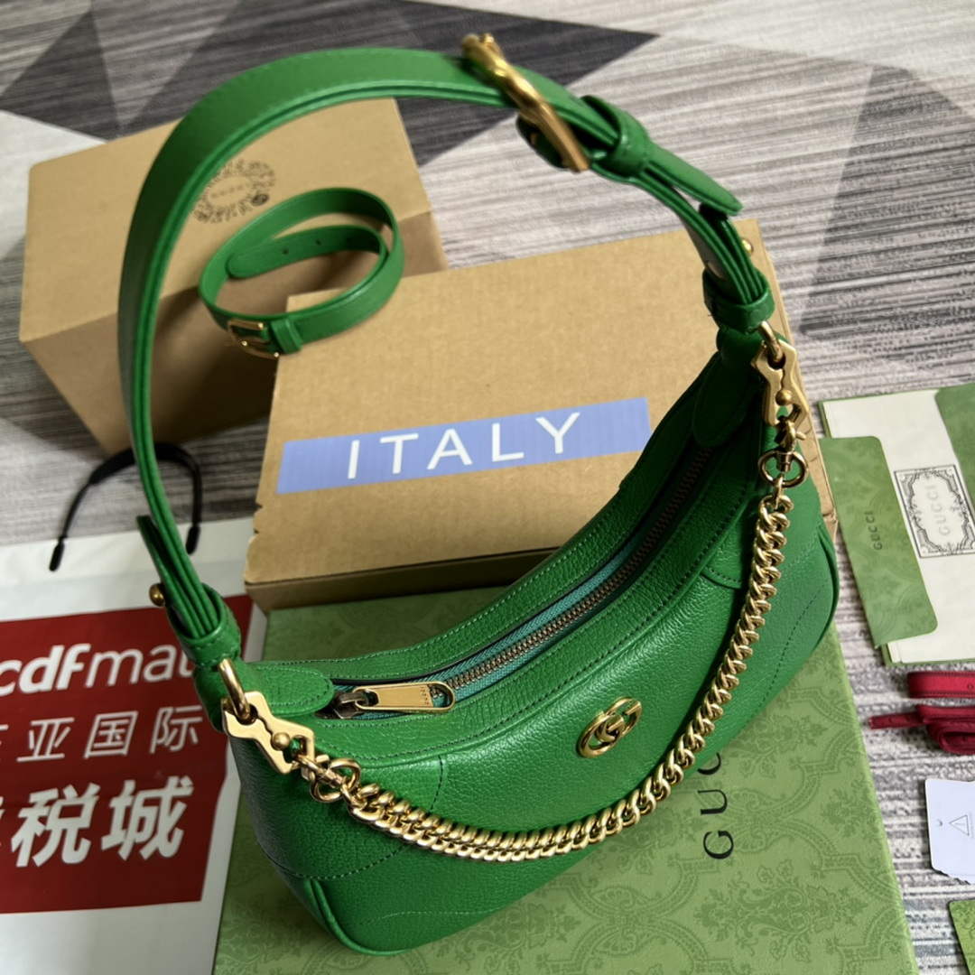 Gucci 731817 Aphrodite Small Shoulder Bag Green
