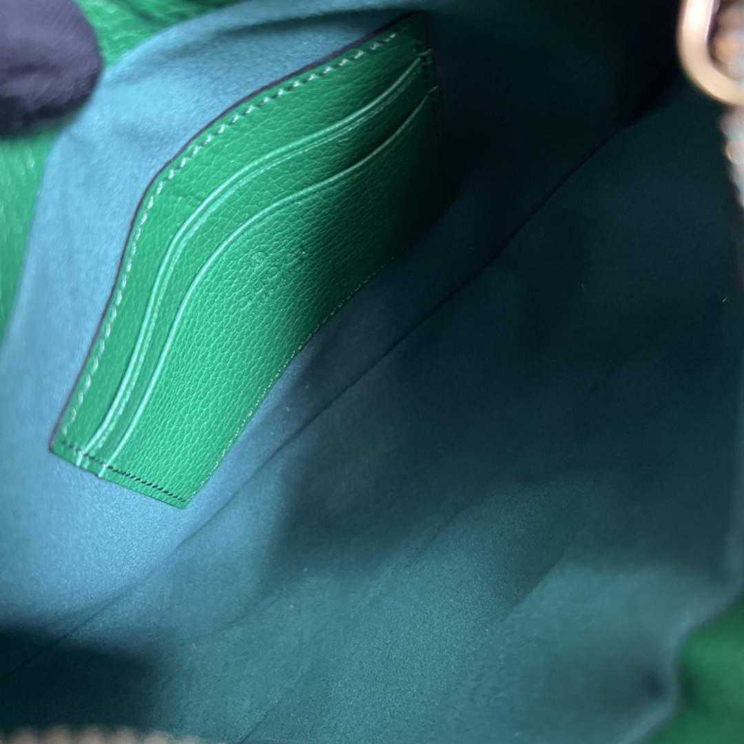 Gucci 731817 Aphrodite Small Shoulder Bag Green