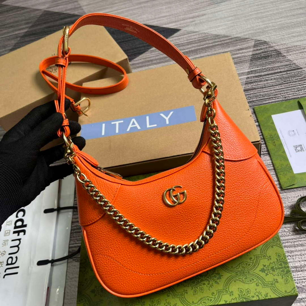 Gucci 731817 Aphrodite Small Shoulder Bag Orange