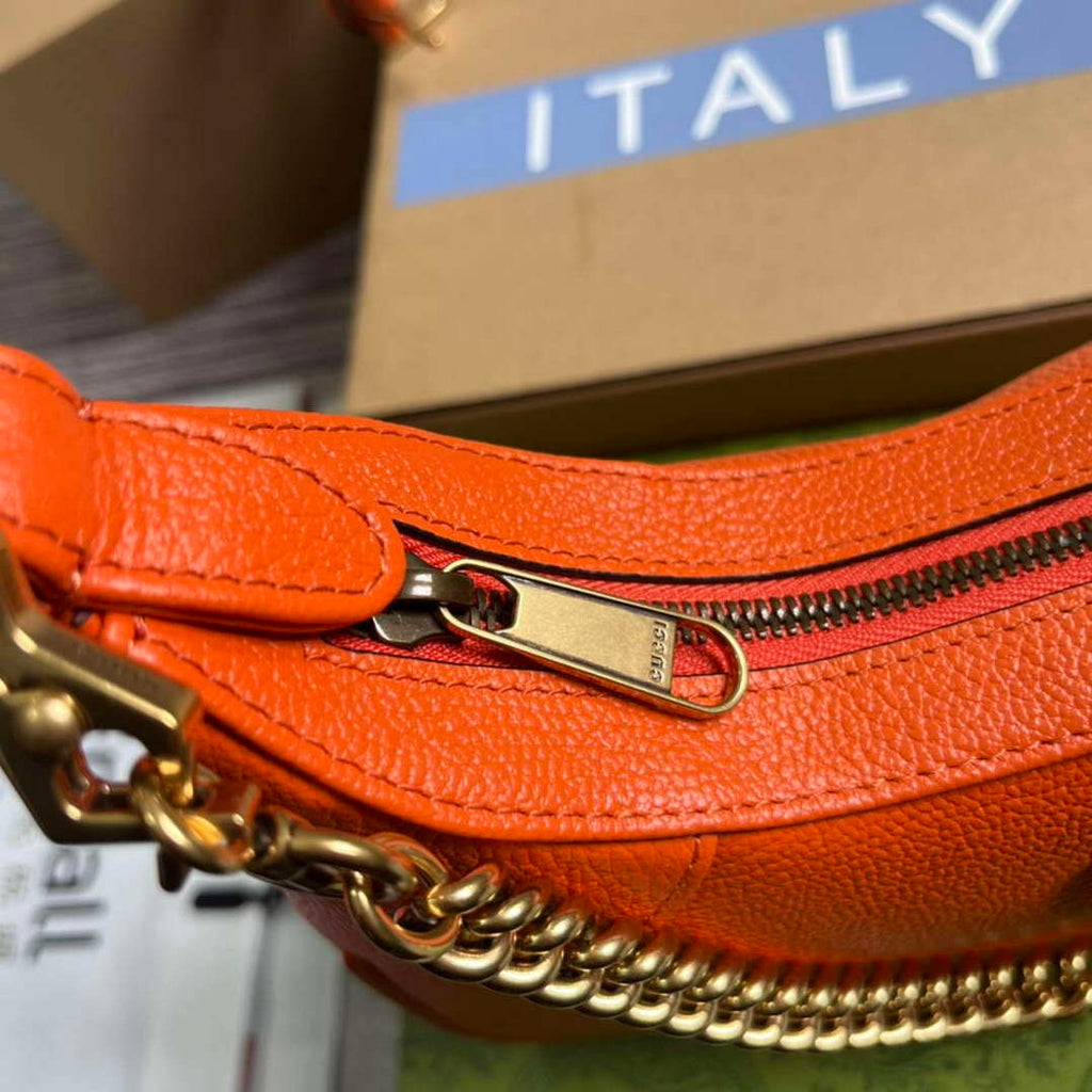 Gucci 731817 Aphrodite Small Shoulder Bag Orange