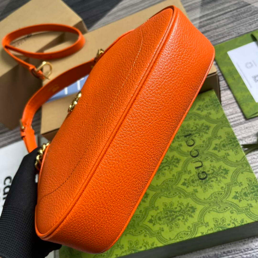 Gucci 731817 Aphrodite Small Shoulder Bag Orange