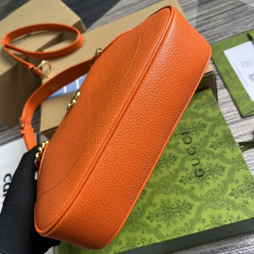 Gucci 731817 Aphrodite Small Shoulder Bag Orange