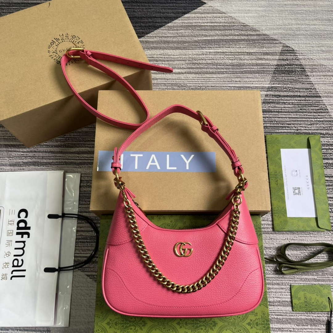 Gucci 731817 Aphrodite Small Shoulder Bag Pink - Default Title - View 1